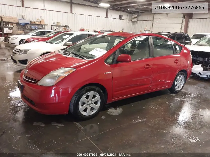 2007 Toyota Prius VIN: JTDKB20U673276855 Lot: 40217939