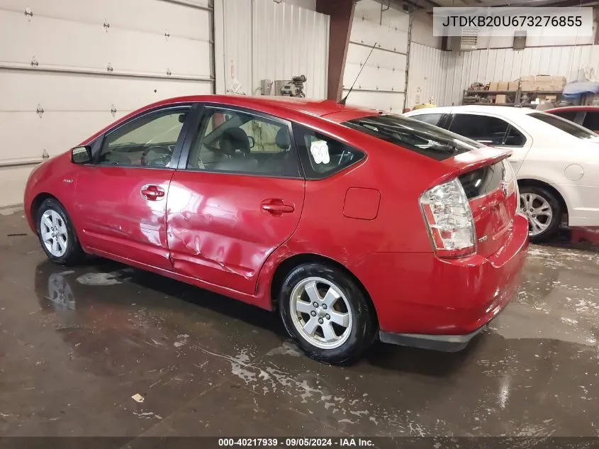 2007 Toyota Prius VIN: JTDKB20U673276855 Lot: 40217939