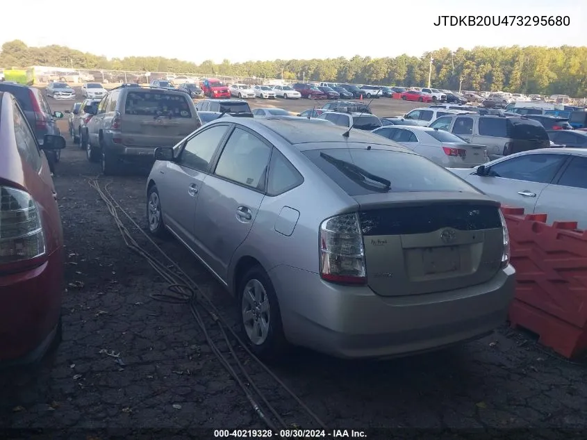 2007 Toyota Prius VIN: JTDKB20U473295680 Lot: 40219328