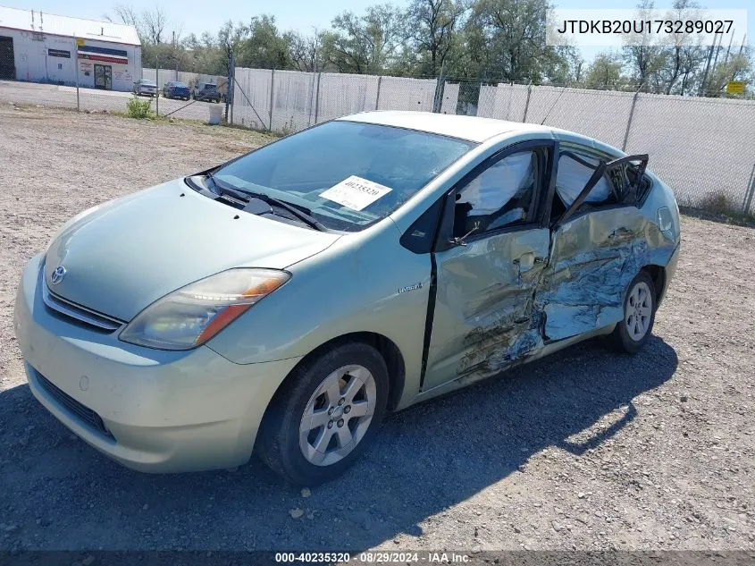 2007 Toyota Prius VIN: JTDKB20U173289027 Lot: 40235320