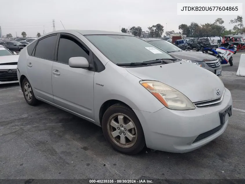 JTDKB20U677604865 2007 Toyota Prius