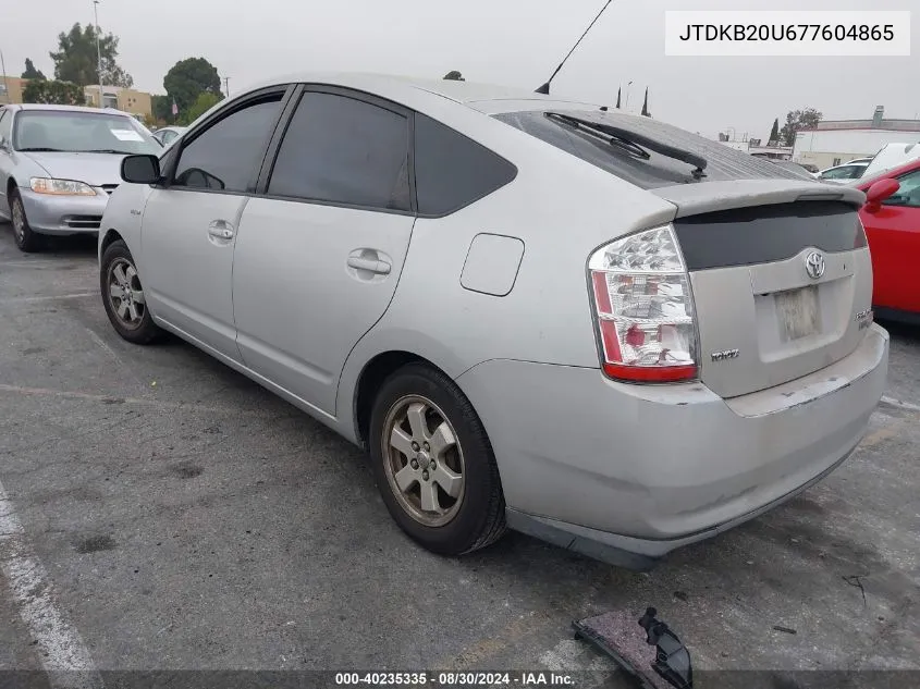 JTDKB20U677604865 2007 Toyota Prius