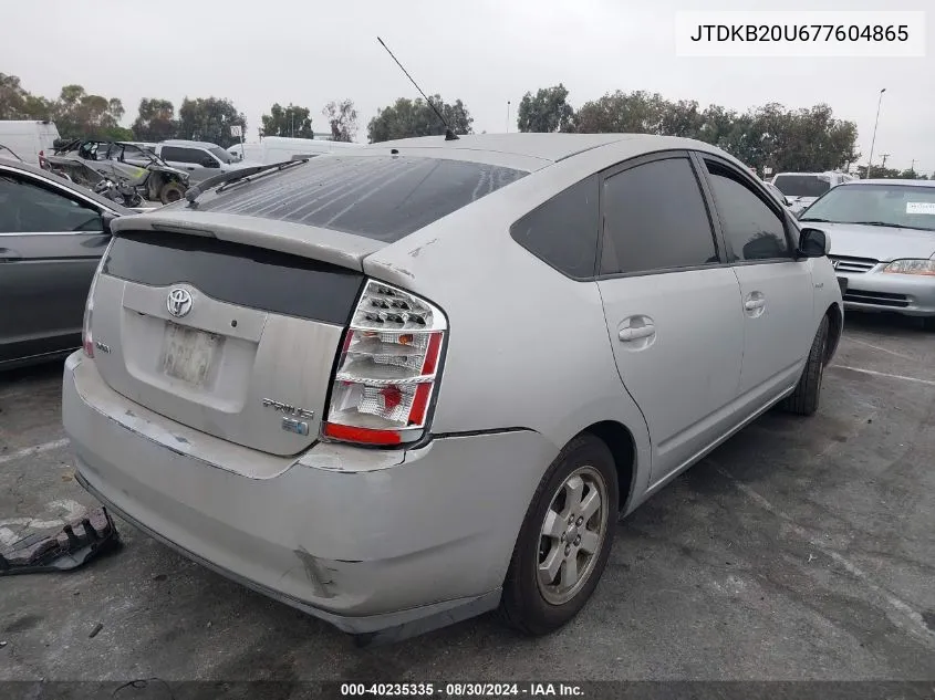 JTDKB20U677604865 2007 Toyota Prius