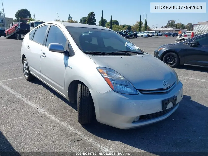 JTDKB20U077692604 2007 Toyota Prius Touring