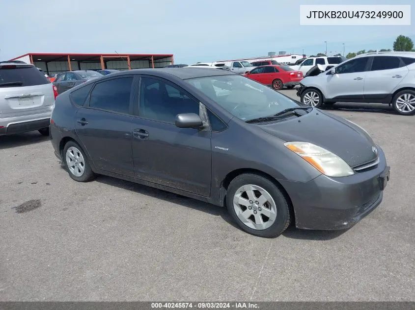 2007 Toyota Prius VIN: JTDKB20U473249900 Lot: 40245574