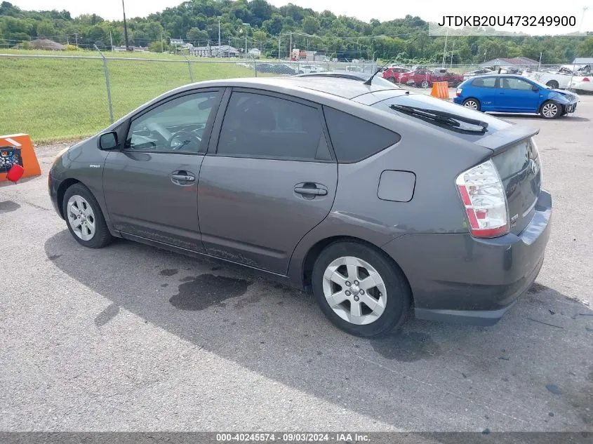 2007 Toyota Prius VIN: JTDKB20U473249900 Lot: 40245574