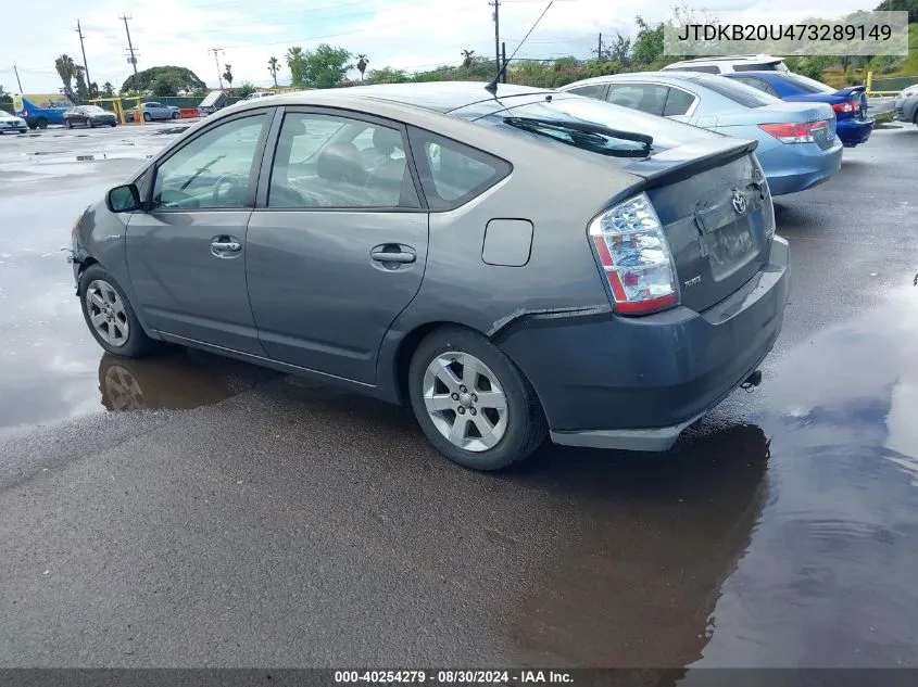 JTDKB20U473289149 2007 Toyota Prius