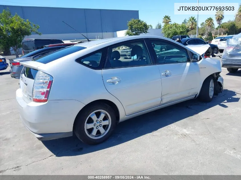 JTDKB20UX77693503 2007 Toyota Prius