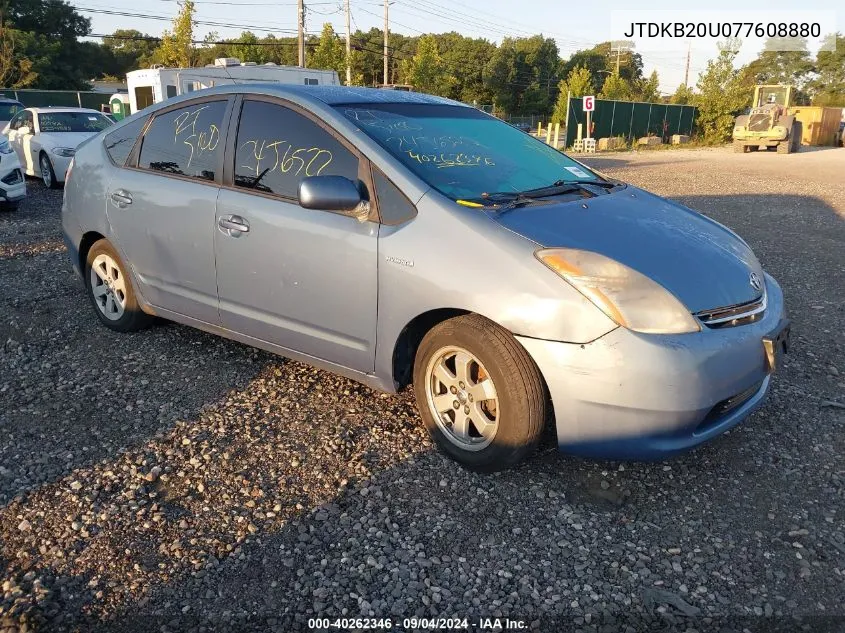 2007 Toyota Prius VIN: JTDKB20U077608880 Lot: 40262346