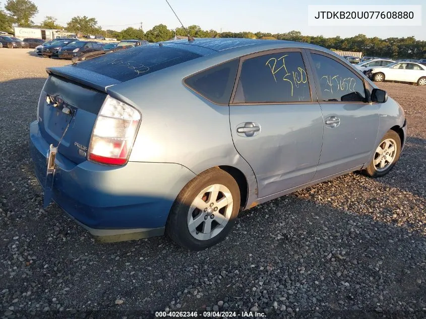 2007 Toyota Prius VIN: JTDKB20U077608880 Lot: 40262346