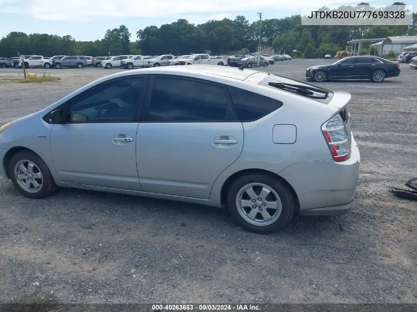 2007 Toyota Prius VIN: JTDKB20U777693328 Lot: 40263653