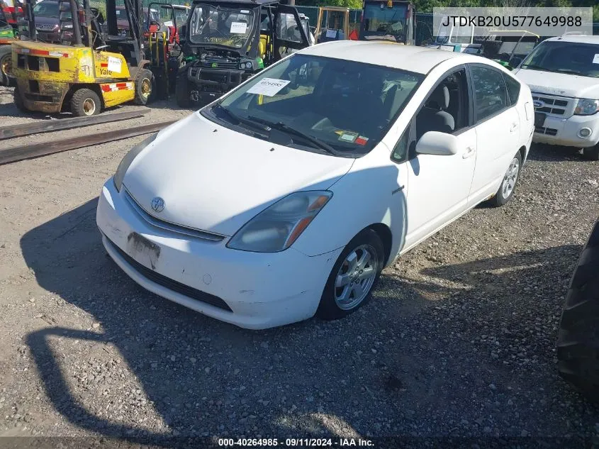 JTDKB20U577649988 2007 Toyota Prius