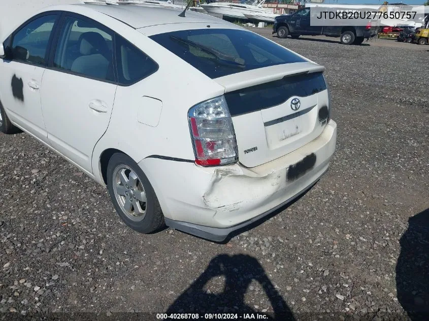 JTDKB20U277650757 2007 Toyota Prius