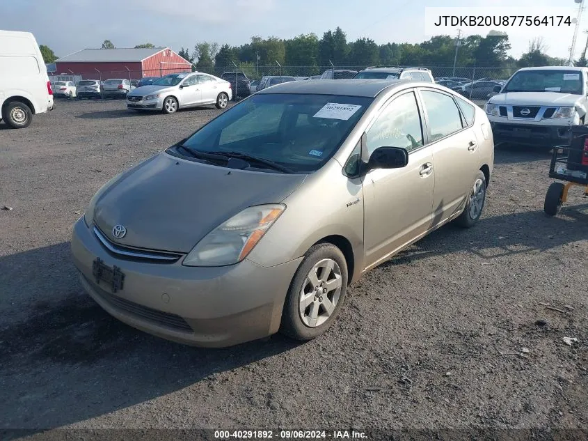 2007 Toyota Prius VIN: JTDKB20U877564174 Lot: 40291892