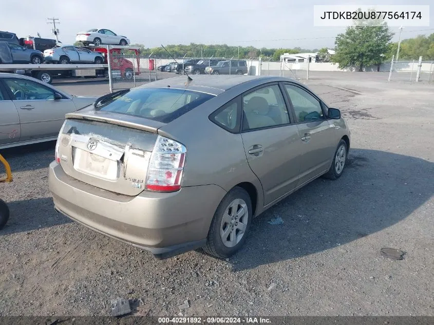 JTDKB20U877564174 2007 Toyota Prius