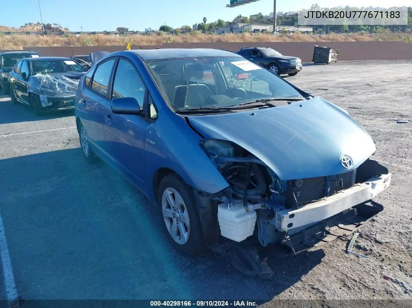 JTDKB20U777671183 2007 Toyota Prius