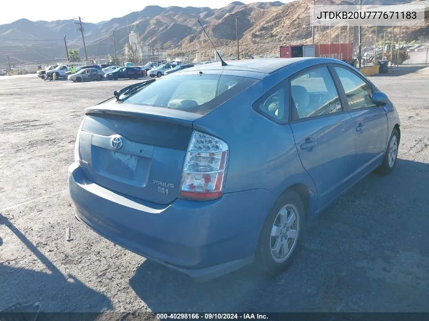 JTDKB20U777671183 2007 Toyota Prius