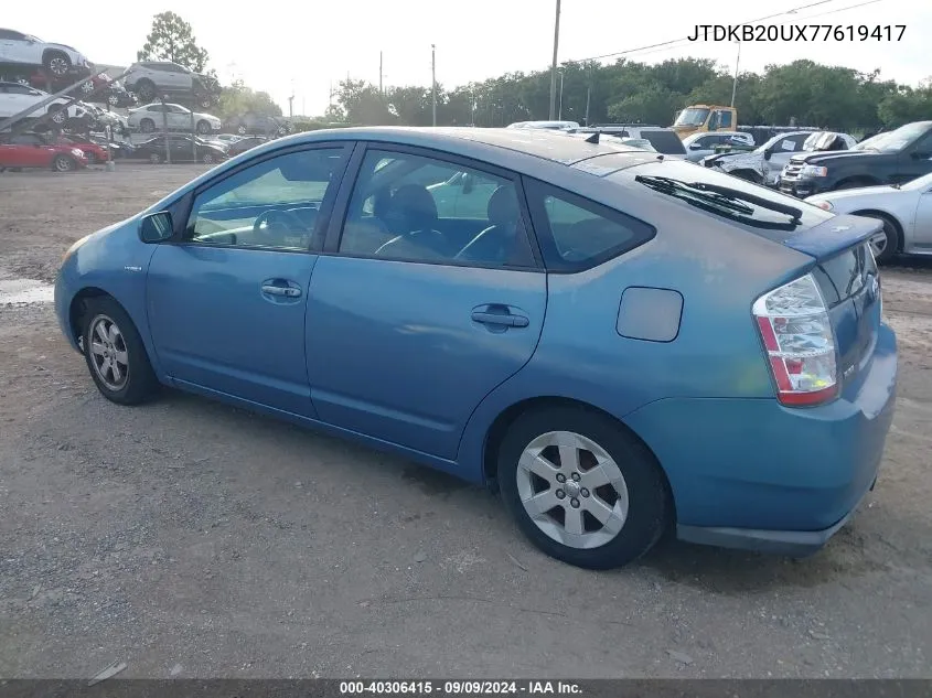 JTDKB20UX77619417 2007 Toyota Prius