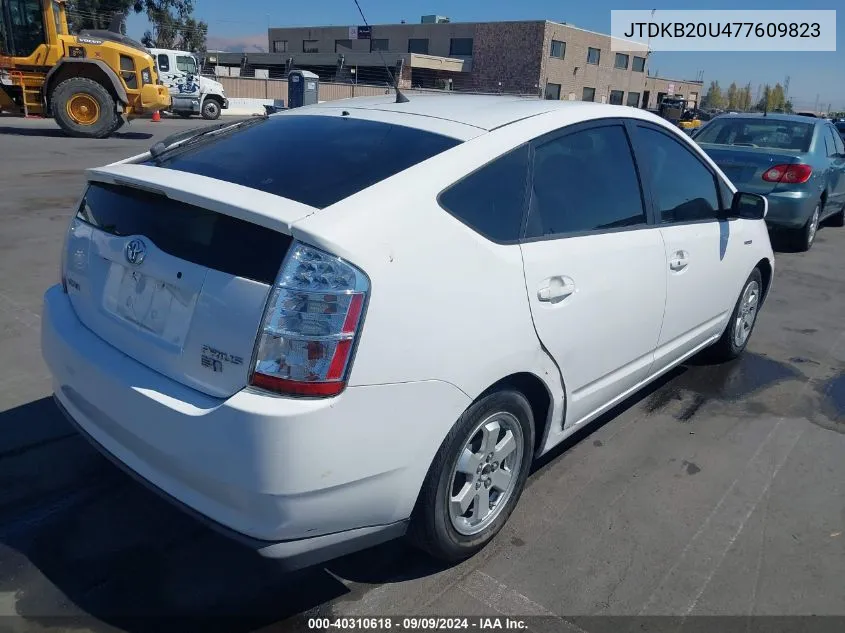 2007 Toyota Prius VIN: JTDKB20U477609823 Lot: 40310618