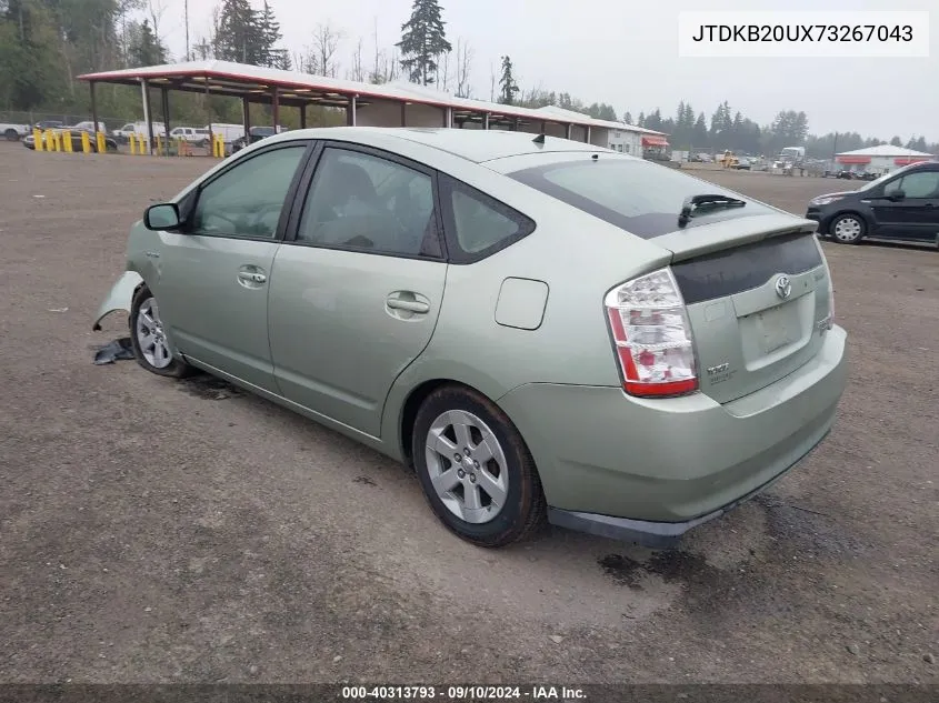 2007 Toyota Prius VIN: JTDKB20UX73267043 Lot: 40313793