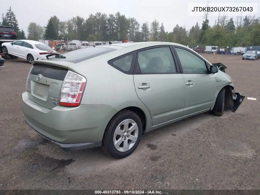 2007 Toyota Prius VIN: JTDKB20UX73267043 Lot: 40313793