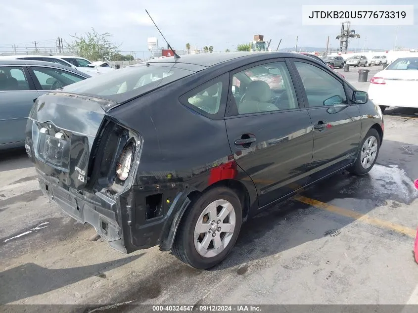 2007 Toyota Prius VIN: JTDKB20U577673319 Lot: 40324547