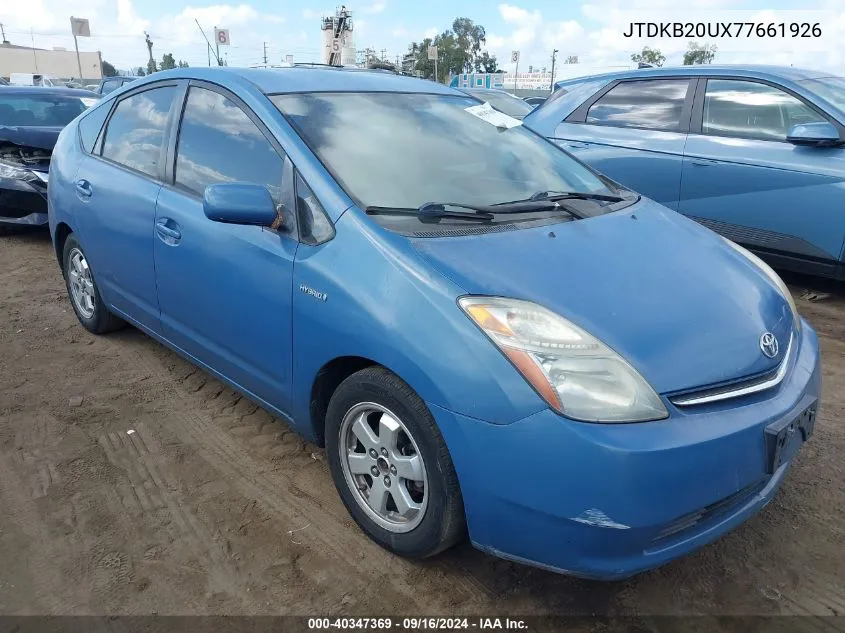 JTDKB20UX77661926 2007 Toyota Prius