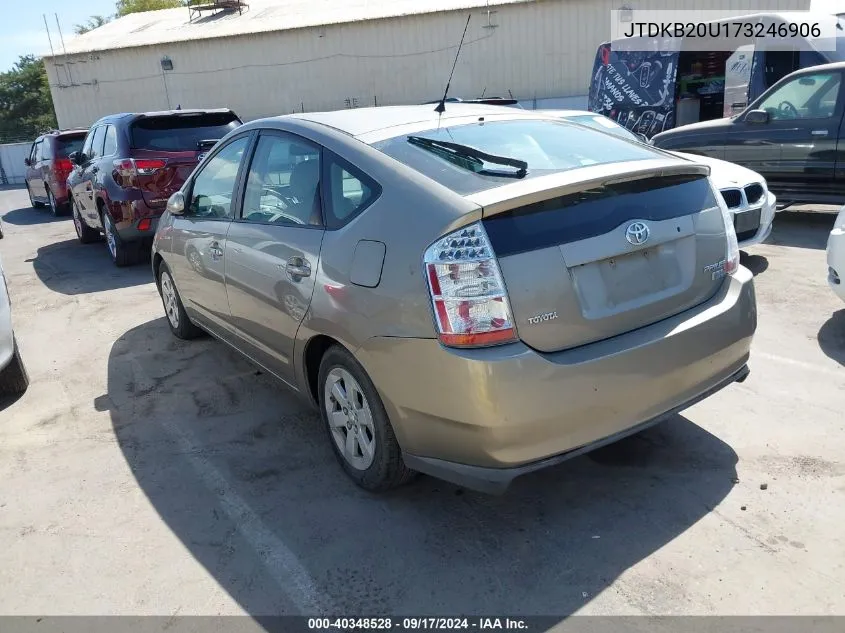 2007 Toyota Prius VIN: JTDKB20U173246906 Lot: 40348528