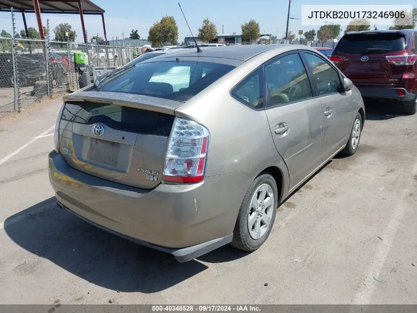 2007 Toyota Prius VIN: JTDKB20U173246906 Lot: 40348528