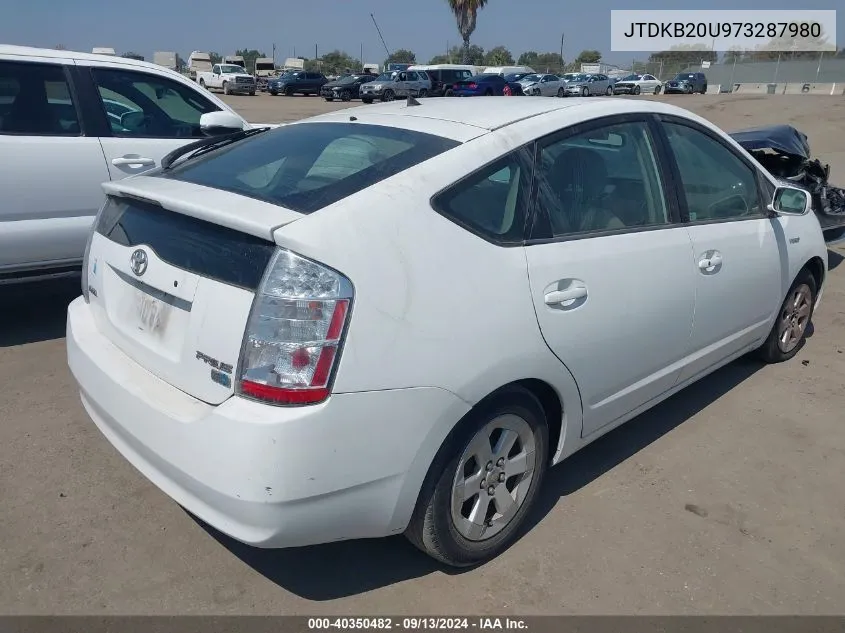 2007 Toyota Prius VIN: JTDKB20U973287980 Lot: 40350482