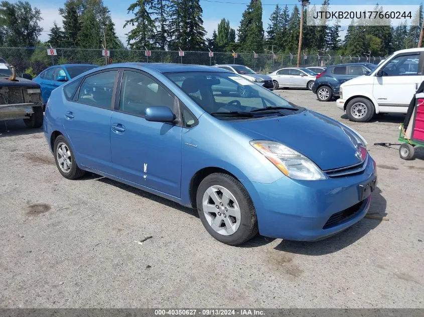 2007 Toyota Prius VIN: JTDKB20U177660244 Lot: 40350627