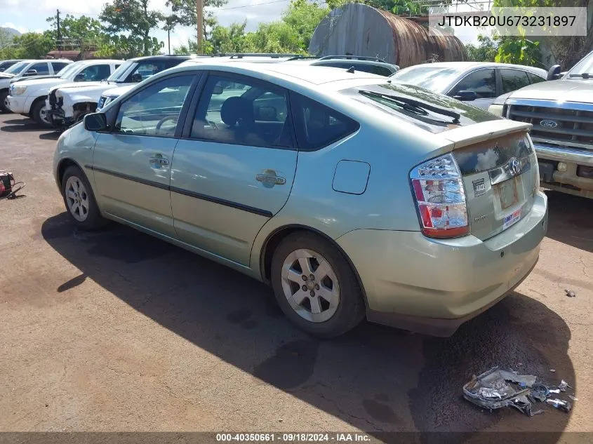 2007 Toyota Prius Touring VIN: JTDKB20U673231897 Lot: 40350661