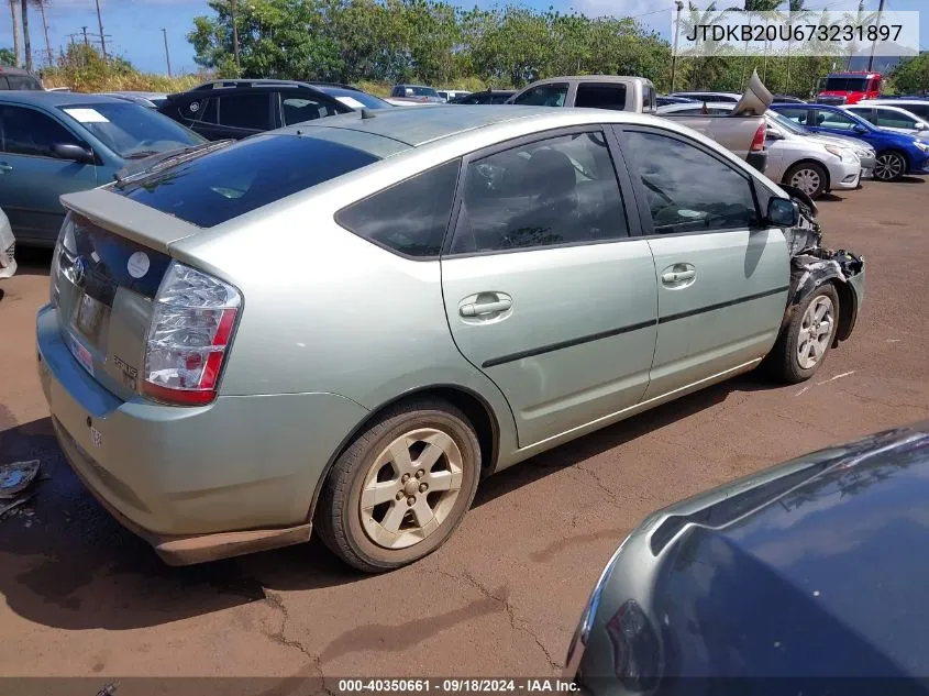 2007 Toyota Prius Touring VIN: JTDKB20U673231897 Lot: 40350661