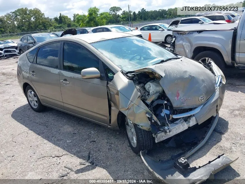 2007 Toyota Prius VIN: JTDKB20UX77556223 Lot: 40355451