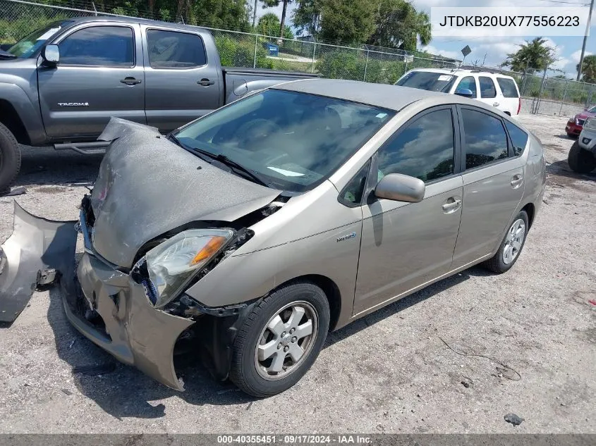 2007 Toyota Prius VIN: JTDKB20UX77556223 Lot: 40355451