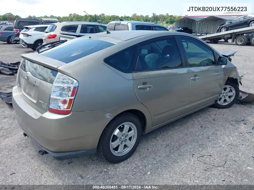 2007 Toyota Prius VIN: JTDKB20UX77556223 Lot: 40355451