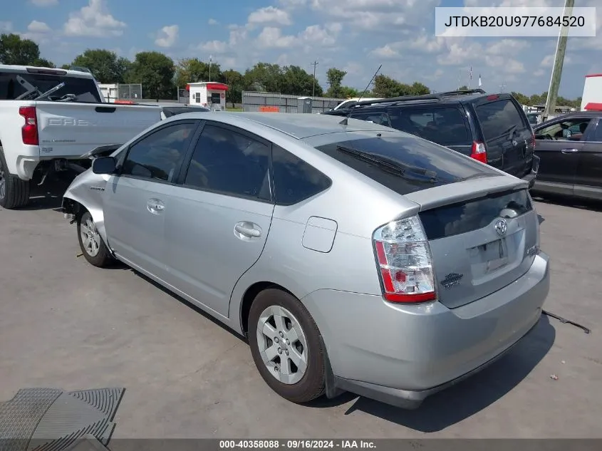 JTDKB20U977684520 2007 Toyota Prius