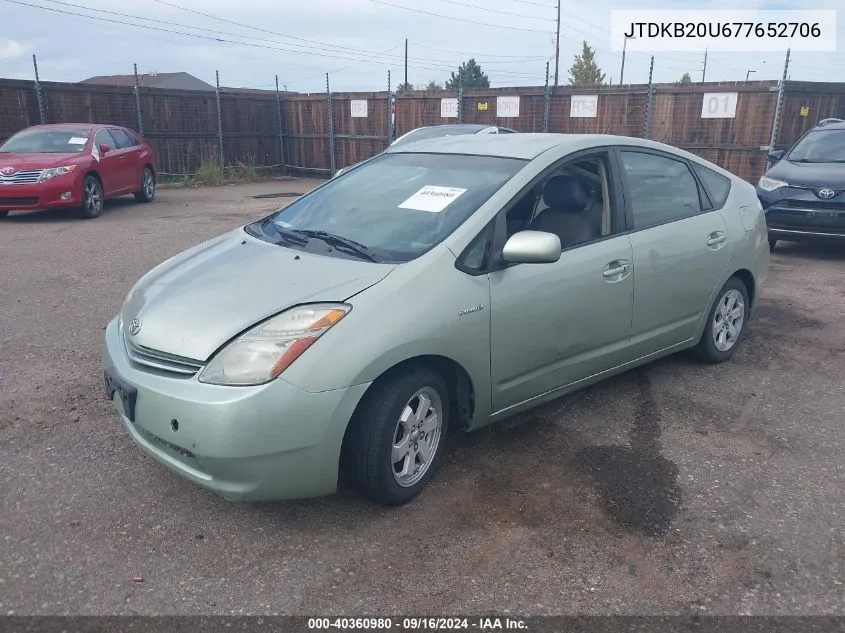 JTDKB20U677652706 2007 Toyota Prius