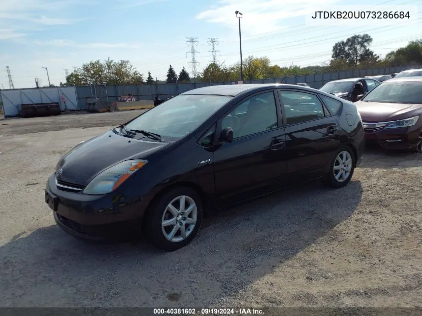 2007 Toyota Prius Touring VIN: JTDKB20U073286684 Lot: 40381602