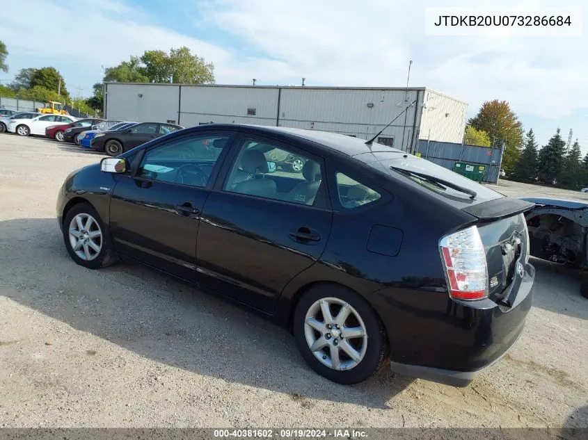 2007 Toyota Prius Touring VIN: JTDKB20U073286684 Lot: 40381602