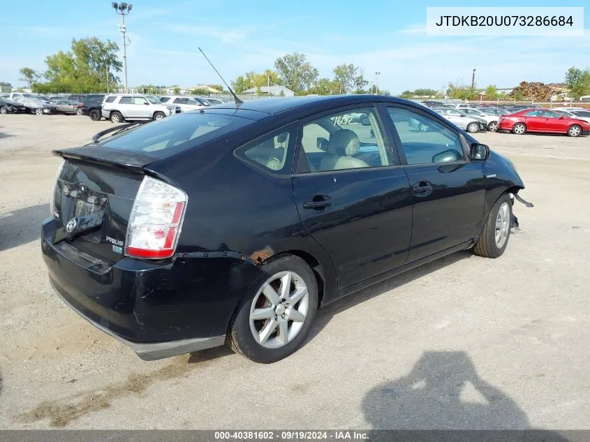 2007 Toyota Prius Touring VIN: JTDKB20U073286684 Lot: 40381602