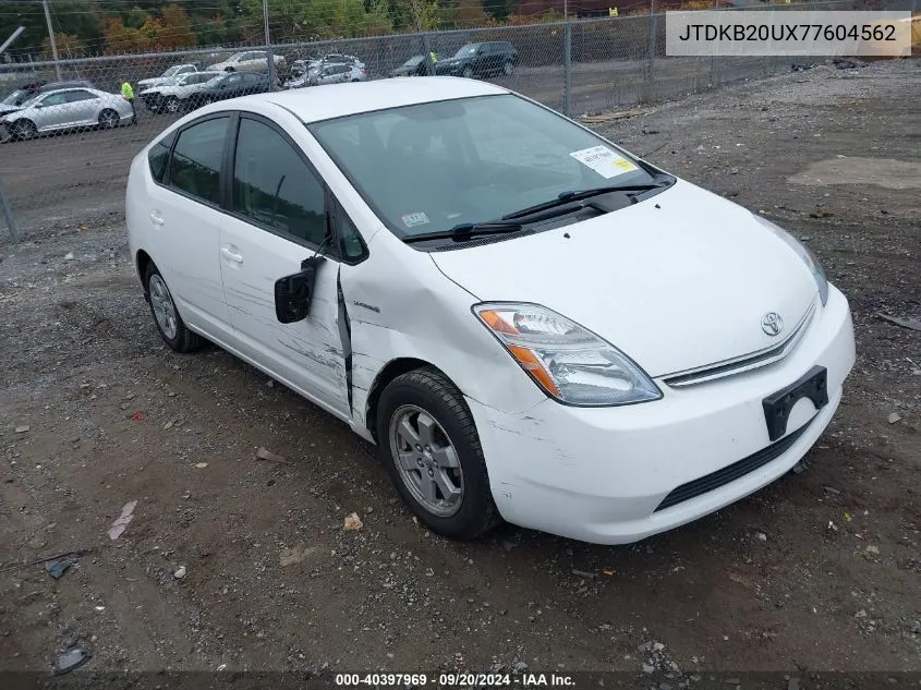 2007 Toyota Prius VIN: JTDKB20UX77604562 Lot: 40397969