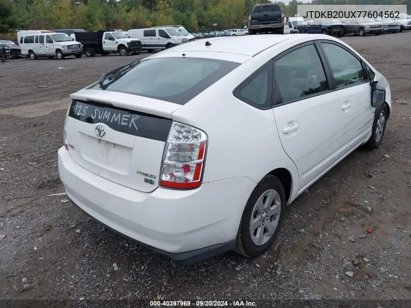 2007 Toyota Prius VIN: JTDKB20UX77604562 Lot: 40397969