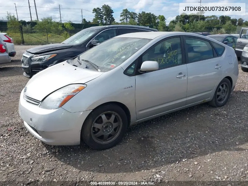 2007 Toyota Prius Touring VIN: JTDKB20U073267908 Lot: 40399930