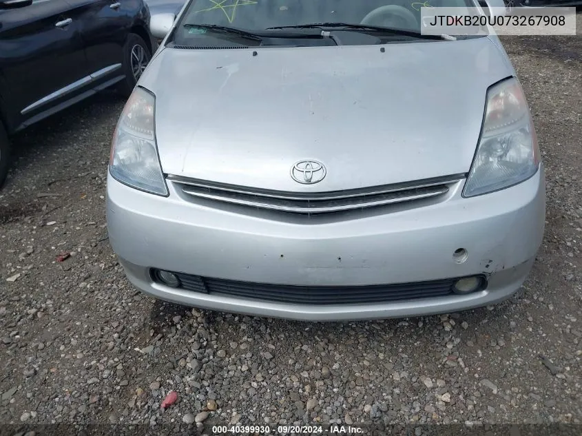 2007 Toyota Prius Touring VIN: JTDKB20U073267908 Lot: 40399930