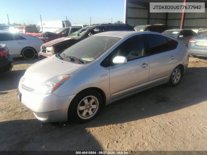 JTDKB20U077677942 2007 Toyota Prius