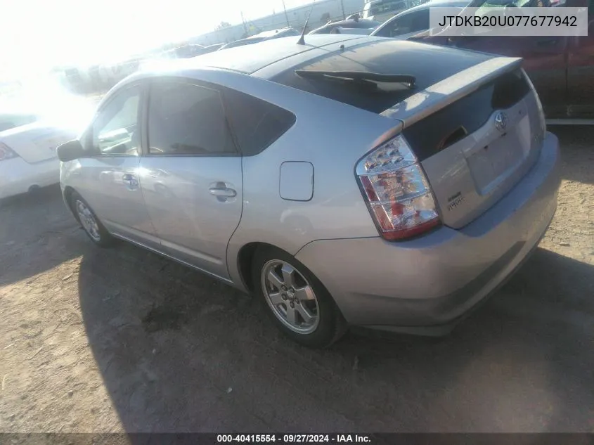 JTDKB20U077677942 2007 Toyota Prius