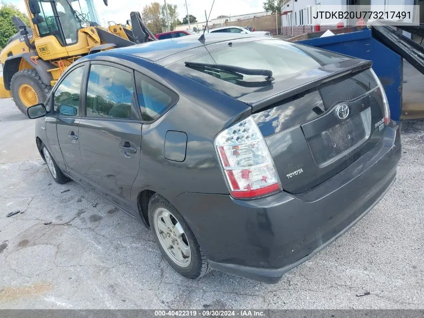 JTDKB20U773217491 2007 Toyota Prius