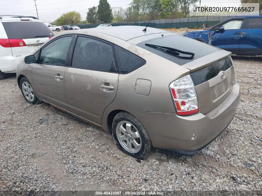 2007 Toyota Prius VIN: JTDKB20U977665627 Lot: 40423097