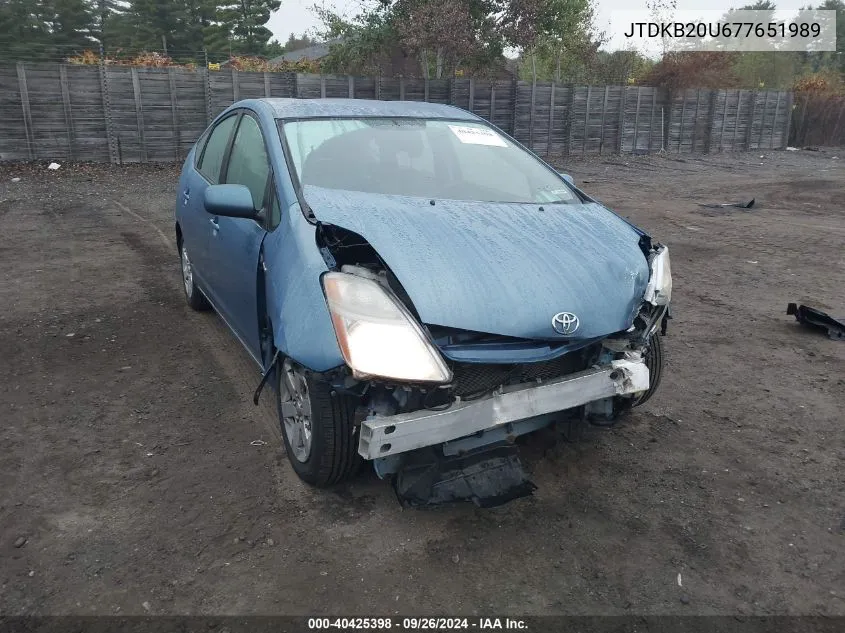 JTDKB20U677651989 2007 Toyota Prius